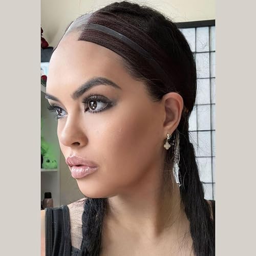 Wig Gripper Band for Lace front and Glueless Wigs, Fully Adjustable, Non Slip Wig Gripper, Brown, 1pk