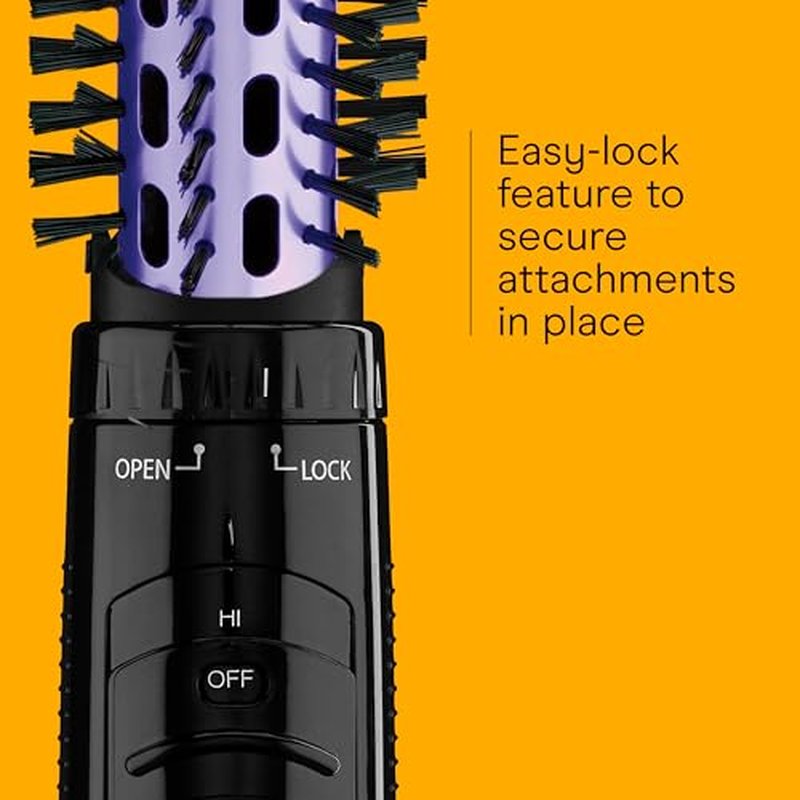 Conair 2-in-1 Hot Air Curling Combo, Includes 1.5-inch Curl Brush and 1-inch Aluminum Bristle Brush
