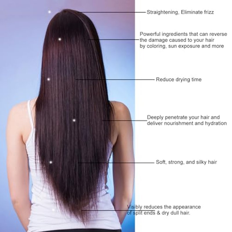 Complex Brazilian Keratin Blowout Hair Treatment 4 Bottles 300ml Value Kit Includes Sulfate Free and Easy Comb Queratina Keratina Brasilera Tratamiento