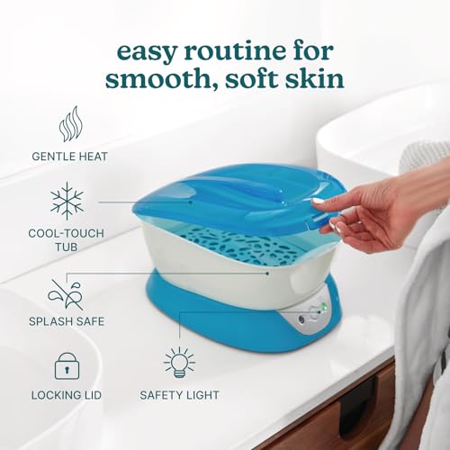 Homedics Paraffin Wax Machine for Hands - Hypoallergenic Hot Wax Hand Therapy Machine to Soothe and Moisturize Hands - Includes 3 Pounds of Wax and 20 Hand Liners