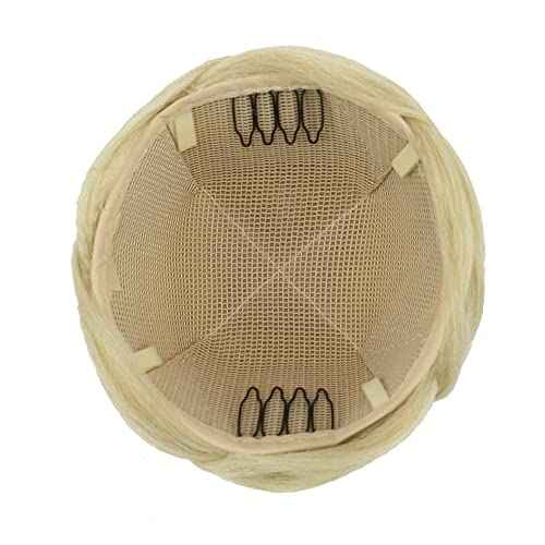 IMISSU Braided Chignon Dancer Hair Cover Donut Hairpieces Scrunchies Women Hair Buns Wig Updo for Wedding Party (M3 Dirty Blonde)