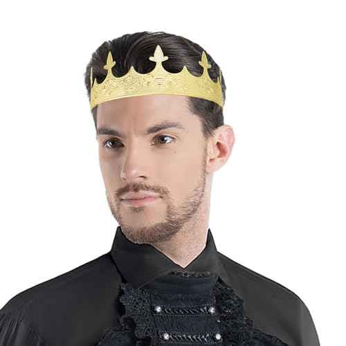 King Crown for Men Crowns Tiara for Birthday Party Costume