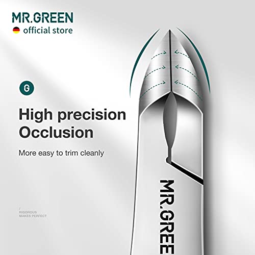MR.GREEN Cuticle Nippers Nail Manicure Scissors Cuticle Clippers Trimmer Dead Skin Remover Stainless Steel Cutters Beauty Tool With Pusher (Mr-1028)