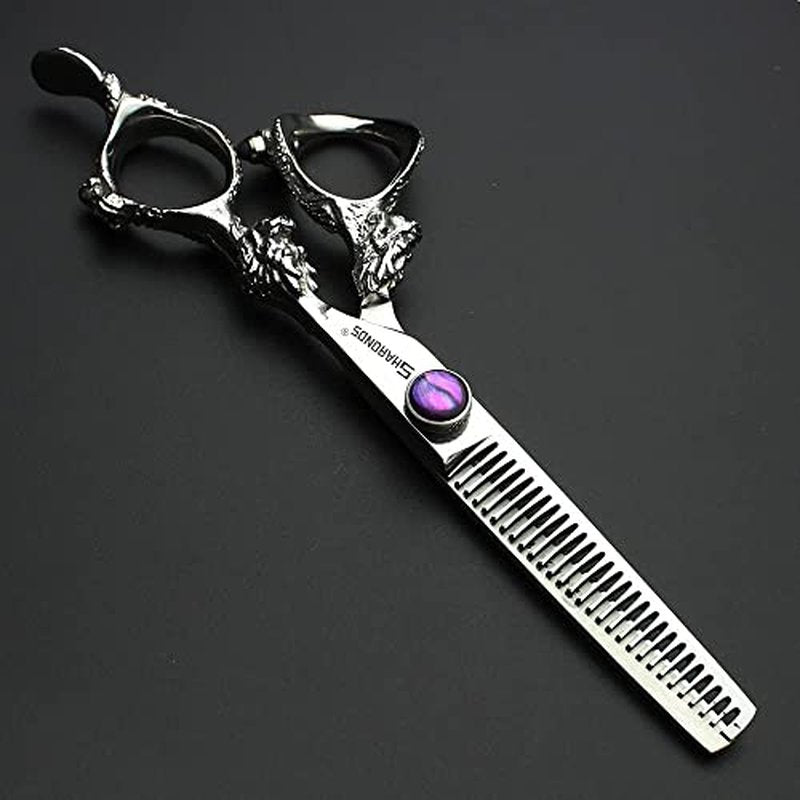 6" Professional Hairdressing Scissors Set, Hair Clipper/Household Stainless Steel Hair Clipper (6" Silver Set)