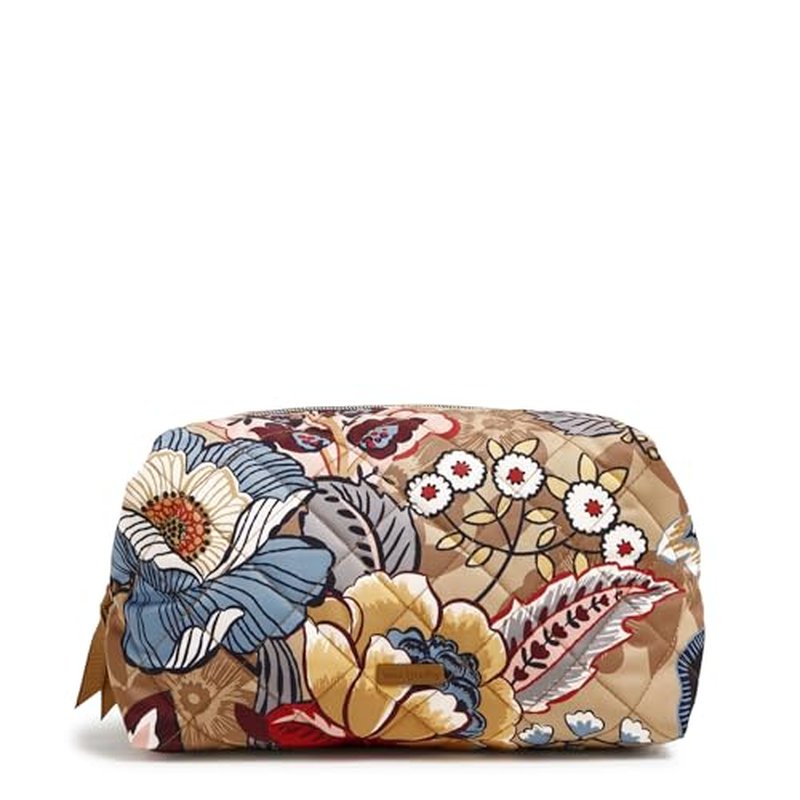 Vera Bradley Women's Performance Twill Large Cosmetic Makeup Organizer Bag
