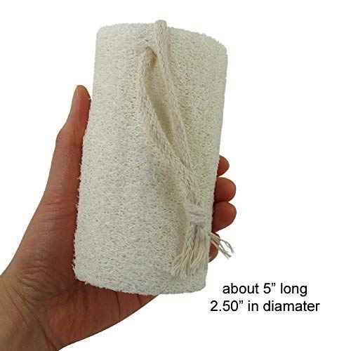 Lump of Coal Gift For The Naughty List Novelty Activated Charcoal Bar Soap With Black Lava Foot Pumice Stone and Natural Loofah Bath Set