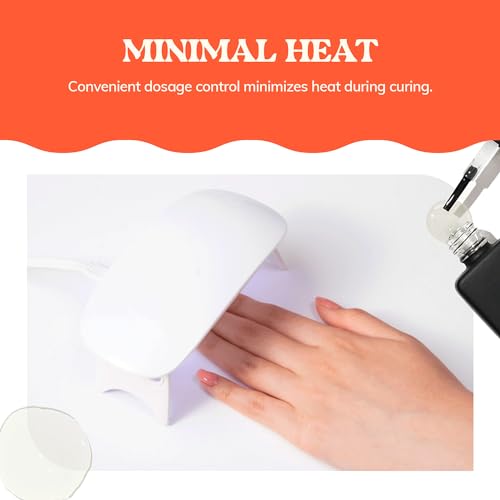 heyhae Glazed Top Gel for Semi-Cured Gel Nail Strip | Non Wipe High Gloss Gel Top Coat (0.23 fl.oz)