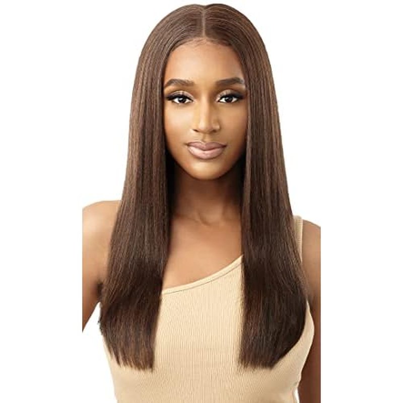 Outre 100% Human Hair Blend 13X6 Hand-Tied 360 Lace Frontal Wig - MARISA (Color:DRFF2/VANICHO)