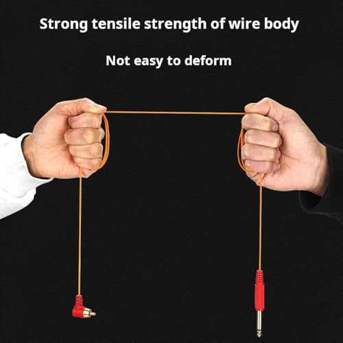 OTBK 6ft Tattoo Clip Cable, Cable 6.35mm to RCA Connector Silicone Tattoo Clip Cable Cable for Tattoo Pen, Rotary Tattoo Machine