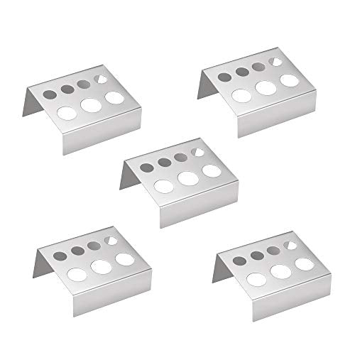 Tattoo Ink Cup Holder,New Star Tattoo 5pcs 7 Holes Stainless Steel Tattoo Pigment Ink Cup Caps Holder Stand Pigment Cup Cap Container Holder Stand for Tattoo Machine Supply