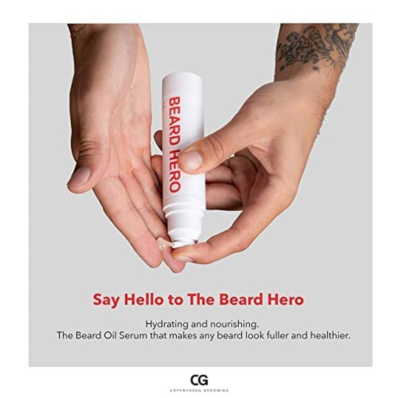 Beard Hero Beard Oil for Men - Hydrating & Nourishing Beard Growth Serum | 1.7 oz