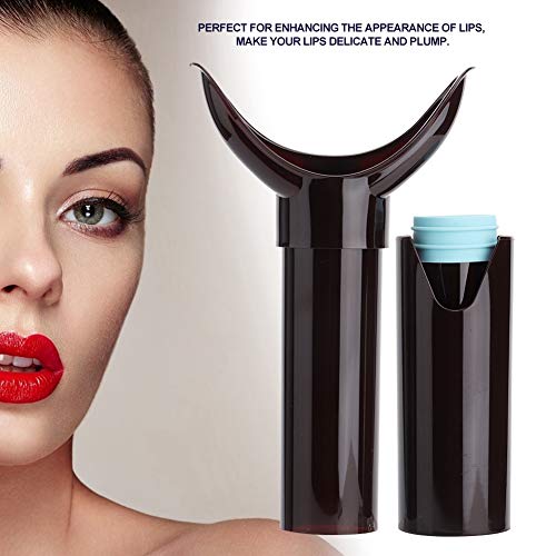 Lip Plumper Device, Portable Lips Enhancer, Lip Vacuum Suction Device Lip Plumping Tool Lip Trainer, Manual Enhancement Accessory Lips Beauty Tool(Dark Red)