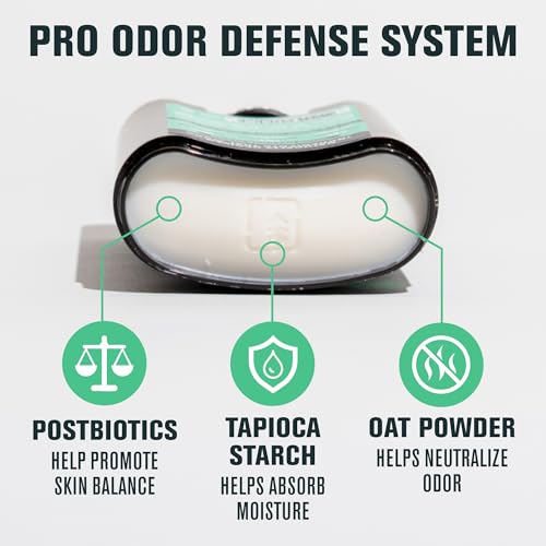 Every Man Jack Men's Pro Deodorant - 48-Hour Odor Defense Blend - Aluminum Free - Contains Postbiotics, Tapioca Stach & Oat Powder - Coastal Surf Scent - 2.6 oz - 1 Pack