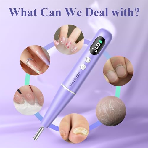 Cordless Nail Drill Kit - 9 Speed Wireless Electric Nail File with LED Display, Portable Nail Drill Machine for Acrylic Gel Nails, Rechargeable 20000RPM Hand Feet Grind Trim Tool for Women Men Baby