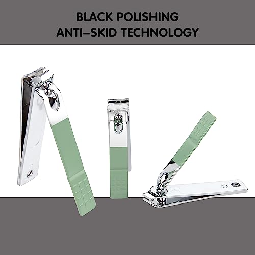 Nail Kit, Manicure Kit, Nail Care Kit For Women, Manicure Pedicure Set, Nail Clippers Toenail Clippers Kit, Professional Manicure Kit Pedicure Kit, Green Travel Case, Set of 12.