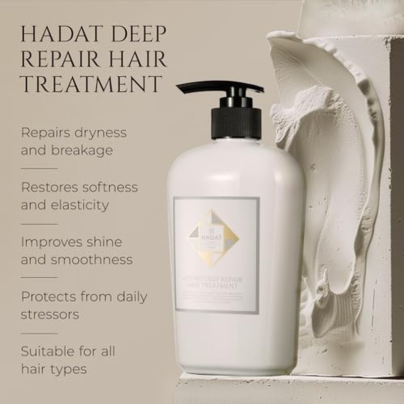 DEEP REPAIR HAIR TREATMENT ? Intensive Hair Mask for Damaged Hair ? Color Protection Mask with Hydrolyzed Silk Protein & Collagen ? Deep Hydration ? Made in Israel Hair Care, 16.9 Fl Oz