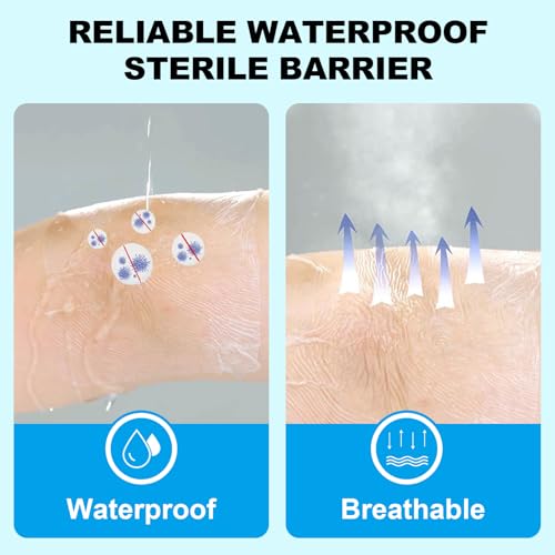 Tattoo Aftercare Bandage Autdor 2 Rolls 6"x 2 Yard Second Skin Tattoo Cover Up Patch Waterproof Tattoo Bandages Breathable Tattoo Cover Up Tape Transparent Tattoo Wrap for Tattoo Cover Protection Film