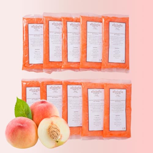 ELLA BELLA¢ç Paraffin Wax Refill Peach ? Therapeutic Hand & Foot Wax for Paraffin Bath ? Deep Moisturizing & Soothing Relief ? Compatible with our Wax Machine