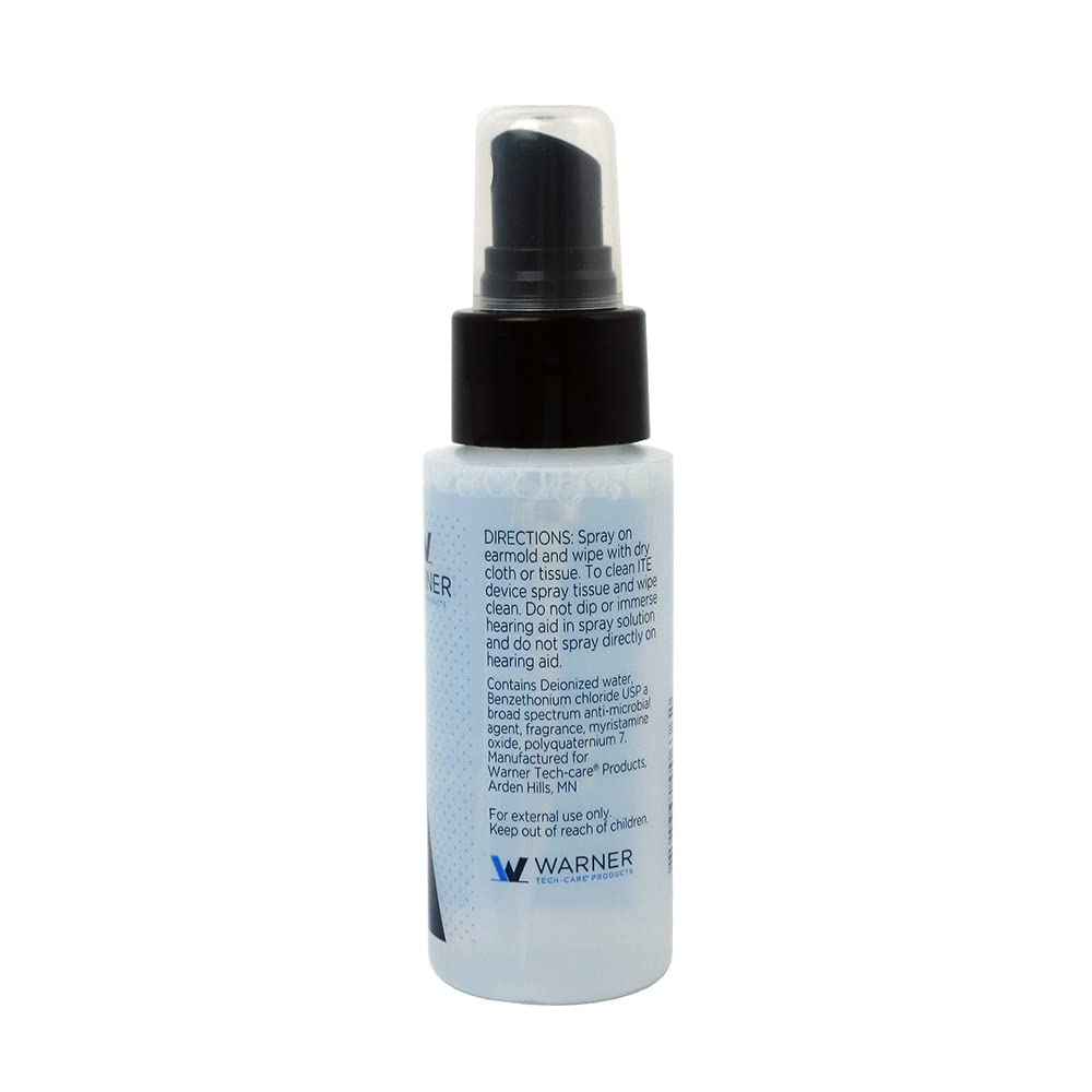 Tech-care Earmold Alcohol Free Spray Cleaner, 2 oz bottle