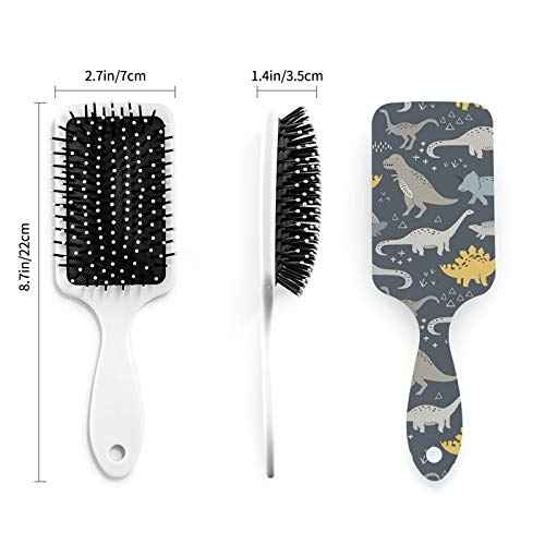 Dinosaur Cute Boys Anti-Static Toddler Comb Hair Brush with Air Cushion Detangler for Adults & Kids