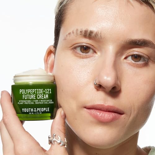 Youth To The People 121-Polypeptide Future Cream (2 fl oz), Firming Face Moisturizer, Reduce Fine Lines, Improve Elasticity, Vegan Collagen Peptide, Plant Proteins + Ceramides, Fragrance-free