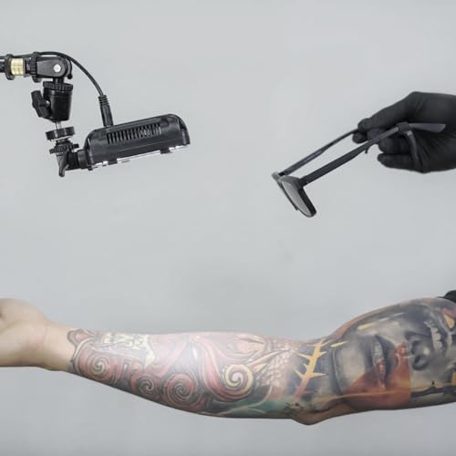 Polarized LED Tattoo Work Light Tattoo Light with Tattoo Vision Lenses and Extra Frame for Exceptional Clarity Eliminating Shadows to See Every Minute Detail with Utmost Precision not Included Stand