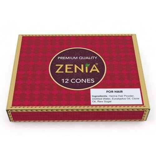 12 Pack Cones Natural Ready to Use Henna Paste Hair Color Hair Dye Cones