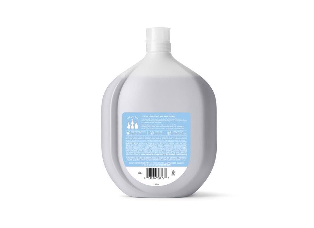 Method 328104 Naturally-Derived Gel Hand Soap Refill, Sweet Water, 34-oz. - Quantity 4