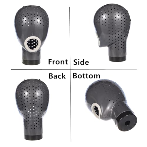 HOMEGOAL Hair Dryer Wig Stand Holder Mannequin Head, Drying Wig From Inside to Outside, Quickly, Easily, For Lace Scalp Cap Net (Dark Grey)