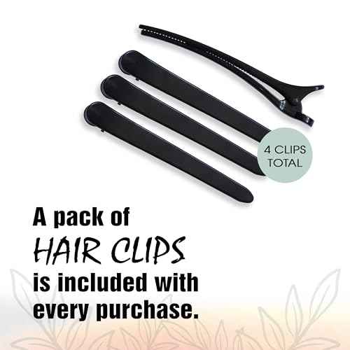 Light Mountain Henna Hair Color & Conditioner ? Red Hair Dye, Organic Henna Leaf Powder and Botanicals, Chemical-Free, Semi-Permanent Hair Color + 4 Hair Clips