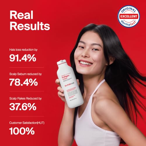 Dr.FORHAIR Folligen Shampoo | Korean Hair Care | Clarifying, Anti Dandruff, Scalp | For Hair Thickening & Fuller Looking, 16.91 fl oz