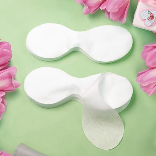 200 Sheets Disposable Eye Masks Non Woven, Cotton Paper Facial Eye Covers DIY Clear Spa Cosmetic Paper Sheets for Skincare Wrap Moisture Retention