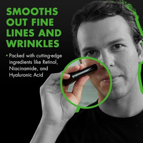 Tiege Hanley Retinol Stick for Men, Anti-Aging Face & Eye Stick With Hyaluronic Acid & Niacinamide, Helps Reduce Appearance of Fine Lines, Wrinkles & Dark Circles, Men¡¯s Skin Care, 0.35 Oz