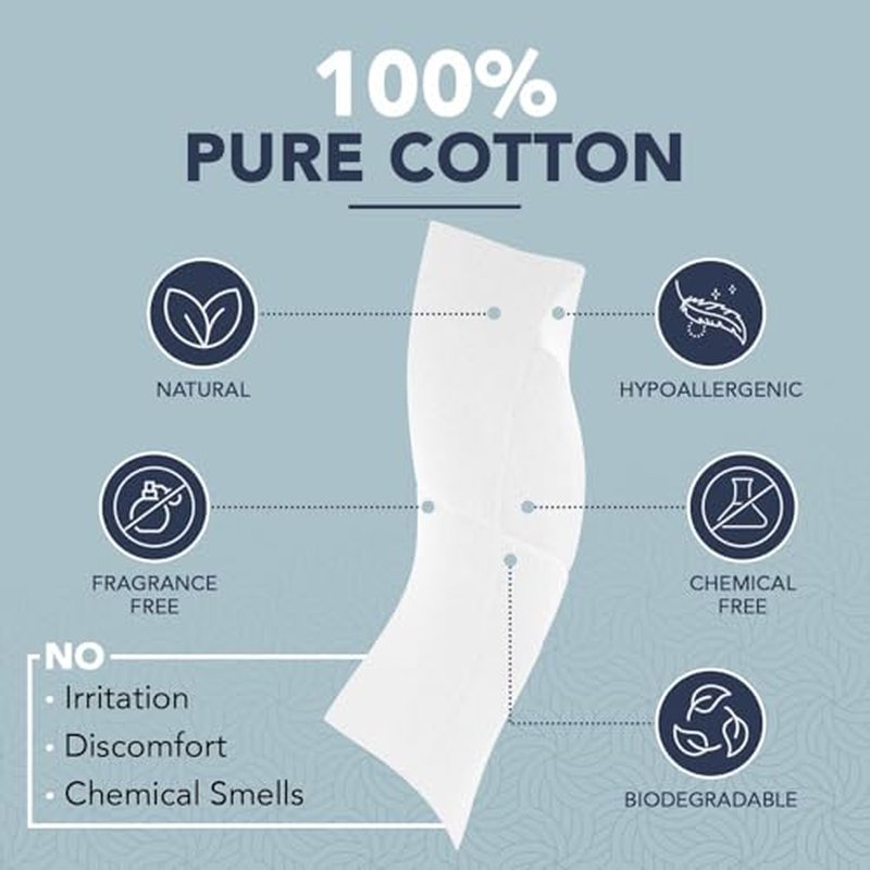 100% Pure Cotton Face Towels ? 240 Count Large Disposable Wash Cloths for Face Washing, Makeup Removal & Acne Care | Ultra Soft, Hypoallergenic & Fragrance-Free