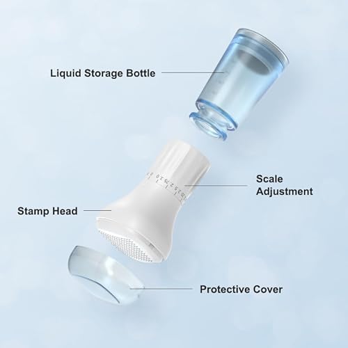 Derma Stamp: Adjustable Microneedling Roller: Microneedling Skincare tool: Micro needling hair patches tools: Hydra Derma Stamp and Serum applicator