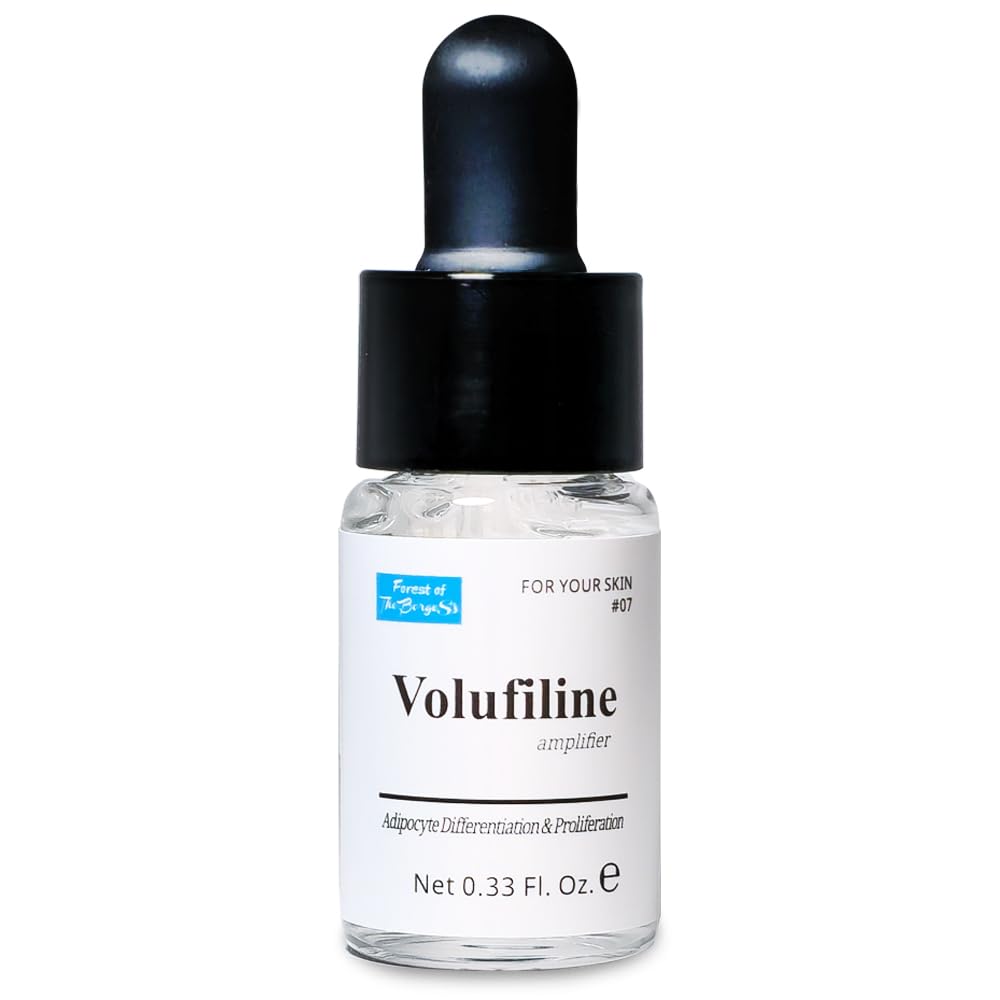 Volufiline Serum, Pure Volufiline Oil for face, breast, butt, under eyes, Skin Elasticity, 100% Genuine, France Sederma, Cosmetic booster korean volifiline glass bottle, 0.33 fl. oz.