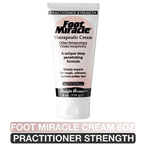 Foot Miracle Cream (6 oz Tube) ? Practitioner Strength, Deep-Penetrating Formula for Soft, Smooth Heels & Rough Skin