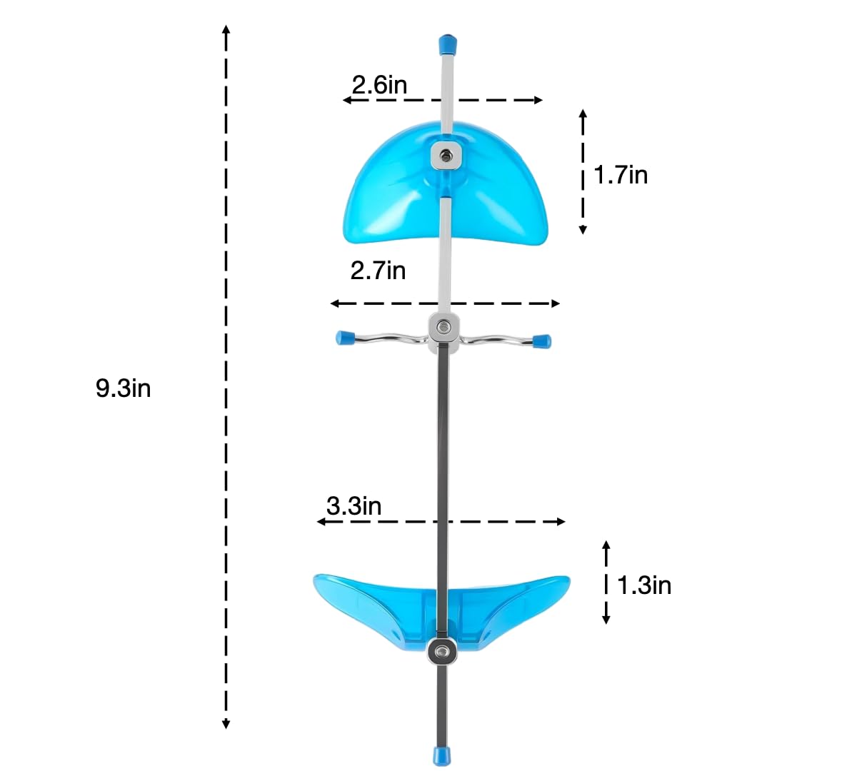 Sino Dental Orthodontic Multi-Adjustable Face Mask High-Pull Reverse Facemask (Blue)