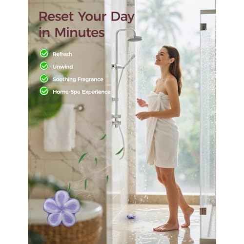 Momcozy Shower Steamers 14 Pack-7 Unique Shapes & Floral Scents, Long Lasting Fragrance, Gentle Formula, Perfect Travel & Gift Idea for Home Spa Relaxation