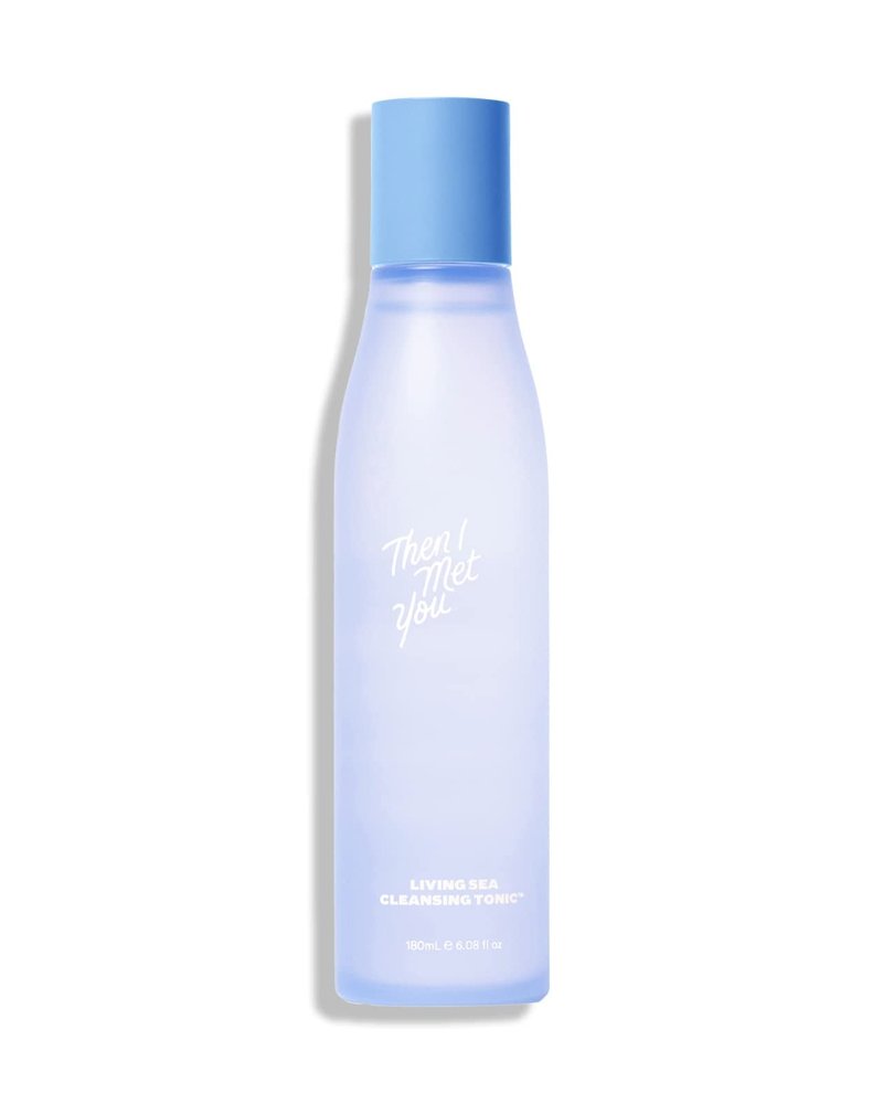 Then I Met You Living Sea Cleansing Tonic, Face Toner & Makeup Remover Micellar Water with Deep Sea Water, Papaya Enzymes & Licorice Root, Vegan & Clean Korean Skincare, 6.08 oz