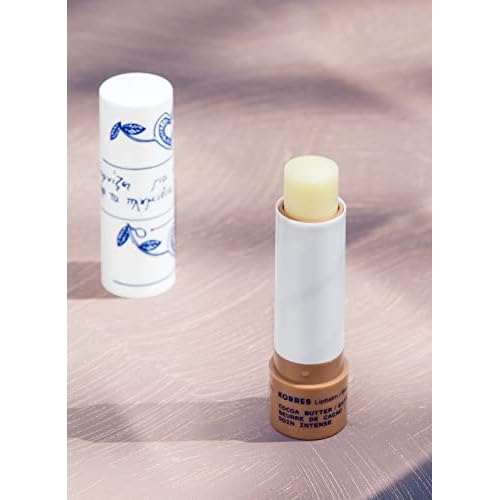 KORRES Lip Butter Stick Cocoa Butter Hydrating Lip Balm with Greek Hypericum Balsam Oil, Moisturizing Natural Shine & Subtle Tint for Soft Smooth Lips, Lip Care for Women & Men, 0.17 Oz Stick