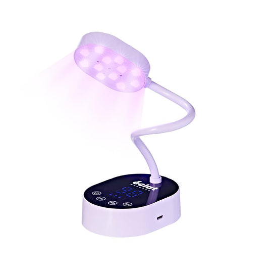 Éclat Flash Cure Lamp for Gel Nail Polish 36W Rechargeable LED Mini UV Light, Cordless Nail Dryer with 4 Timers & Auto Sensor, Portable Fast Curing Gooseneck Lamp for Home DIY Manicure & Pedicure