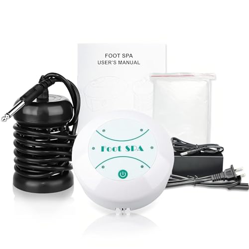 Foot Detox Machine, Portable Ionic Foot Bath Detox Machine, Ion Foot Spa Cleanser for Home Travelling USE with 10 Liners