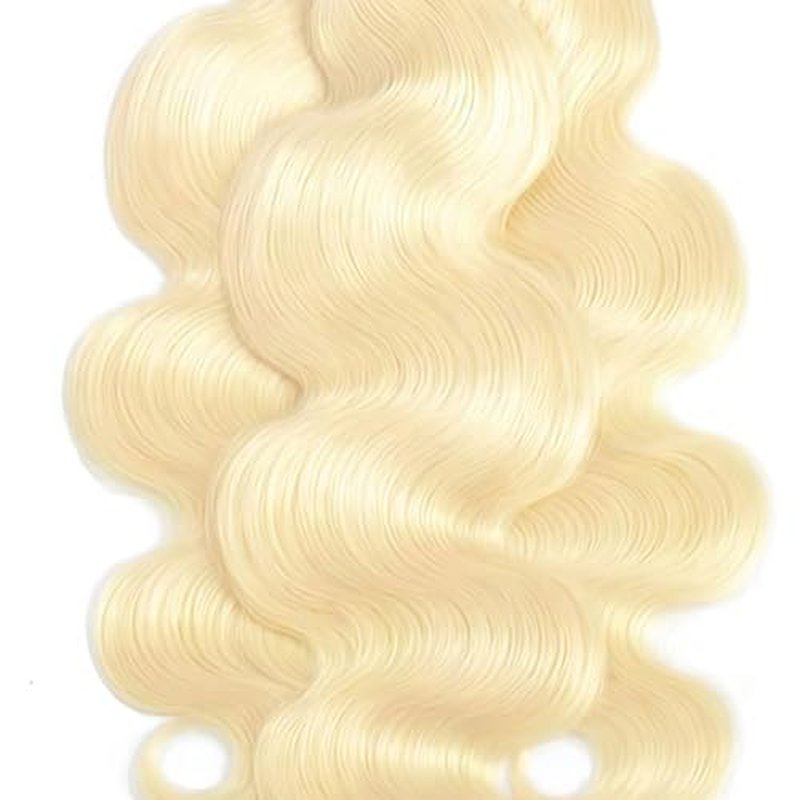 613 Blonde Bundles Human Hiar 26 28 30 inch Body Wave Hair Weave for Black Women Brazilian Virgin Hair 12A Quick Weave 3 Bundles Double Weft
