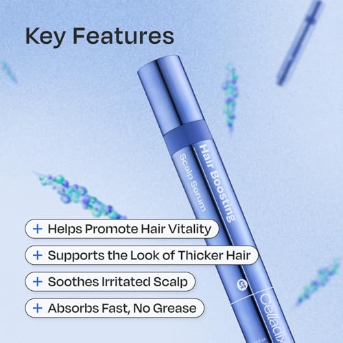 Celladix Hair Boosting Scalp Serum ? Hair Growth Roll-on Tonic with Rosemary, Biotin, Spicules Hyaluronic Acid & Panthenol ? For Women & Men ? Supports Healthy Scalp & Fuller Hair 0.5 fl oz