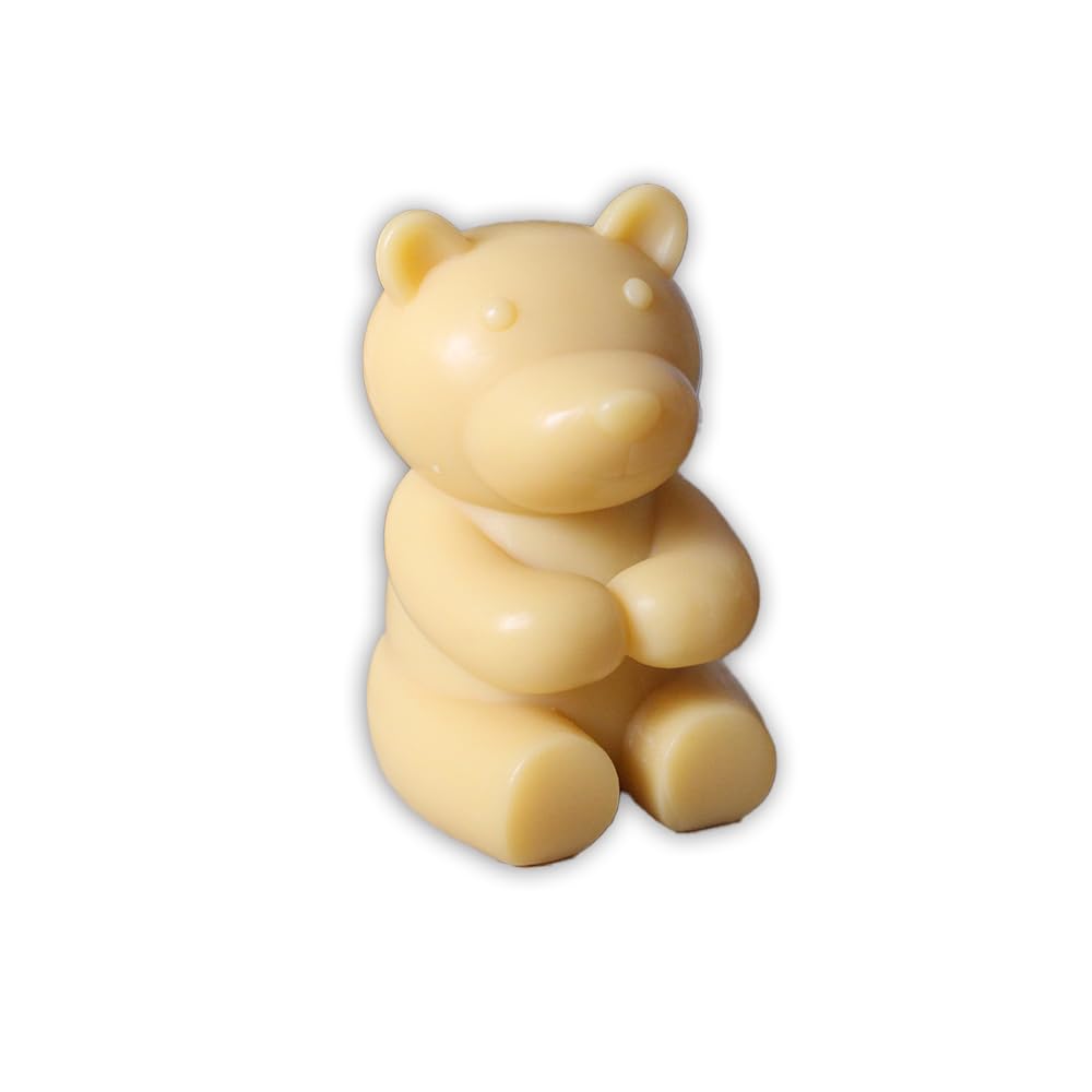 KAWASHIKI Bear Hugs Cold-Process Plant-Based with Essential Oils Handmade Soap | Gift Travel Decorative Guest Bathroom | Sweet Orange & Lavender | 100g (3.53OZ) (Sweet Orange)