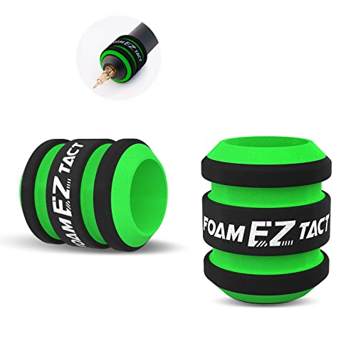 EZ 12pcs TACT Disposable Foam Tattoo Grip Covers Plus Size 28mm to 34mm for Wireless Battery Rotary Tattoo Pen Machine