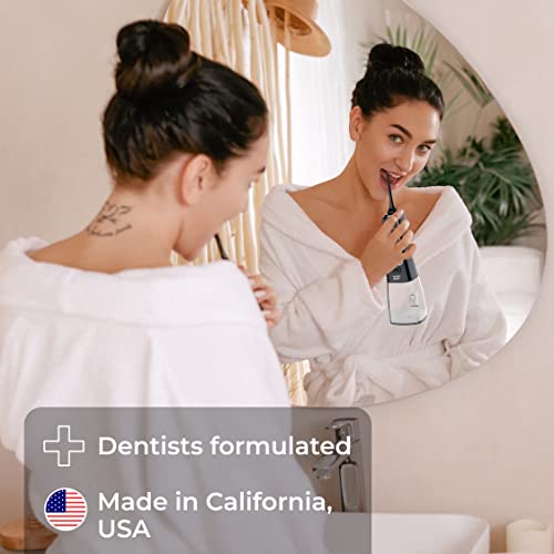 Concentrated Water flosser Rinse & mouthwash Teeth WHITENING | Add to Water Flossers| Fruit Flavor | 2 Pack = 33.8 fl.oz | Peroxide Free. Made in USA