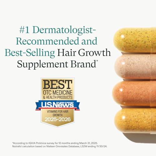 Nutrafol Postpartum Hair Growth Supplements and Hair Serum, Clinically Tested for Visible Thickness and Strength - 1 Month Supply, 1.7 Fl Oz Bottle