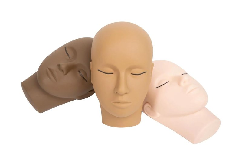 Magnetic Lash Line Doll Head by SoCal Beauty – Professional Lash Mannequin Head for Eyelash Extensions with Adjustable Magnetic Lash Line for Designer Lash Creation